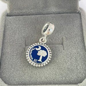 Pandora Charleston, SC Charm South Carolina Flag Pendant